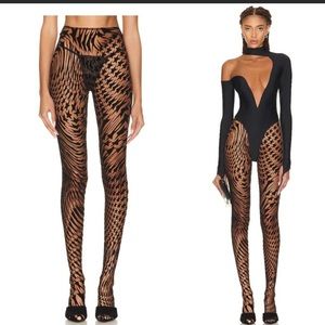Mugler H&M Starr footed tights